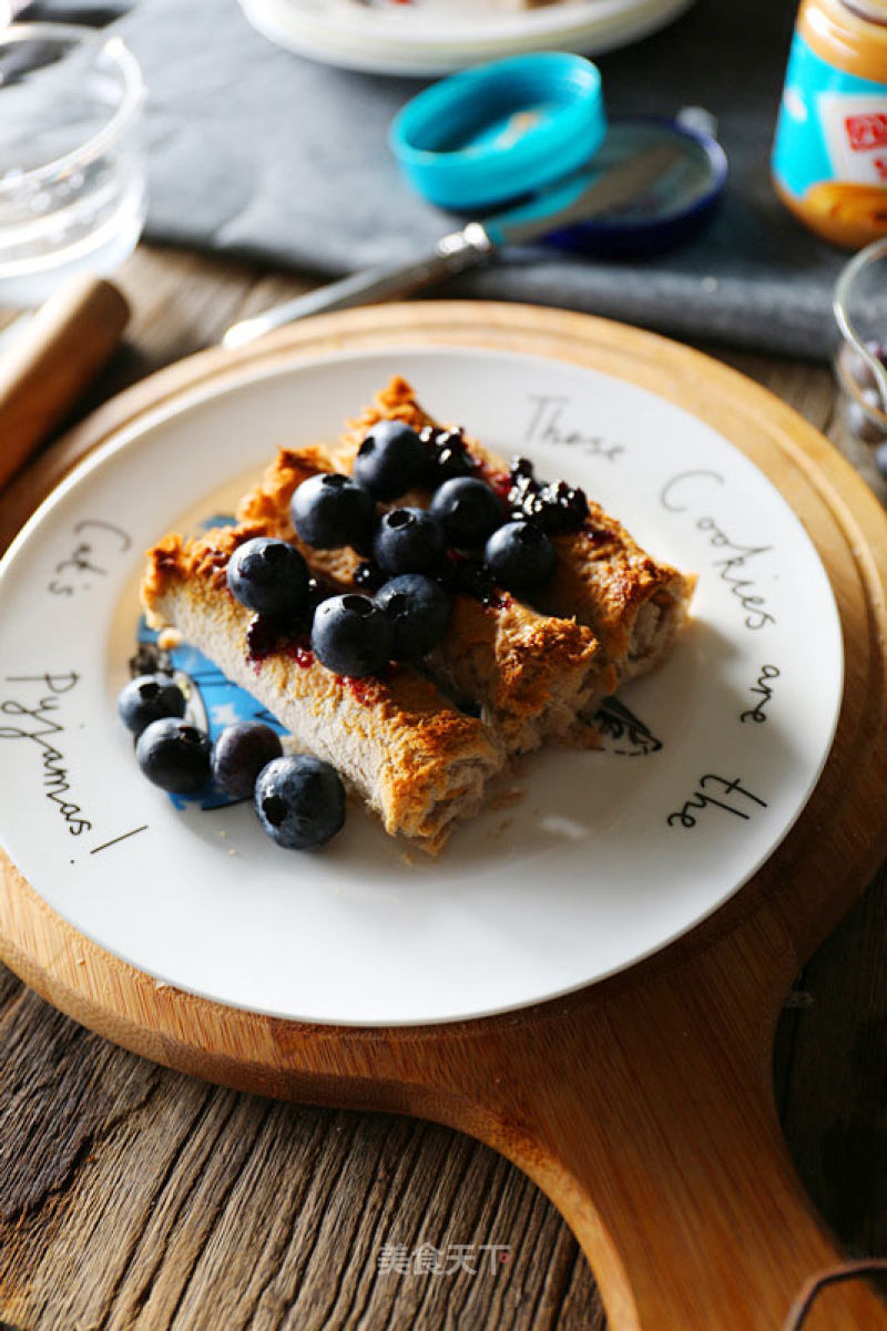 Blueberry Peanut Butter Rolls recipe