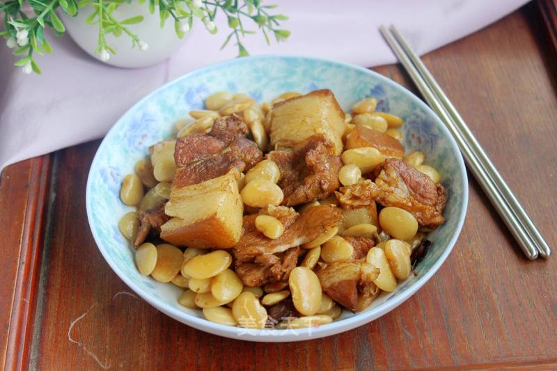 #家常下饭菜#roast Pork with White Lentils