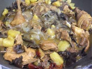 【northeast】mushroom Stewed with Chicken and Chicken in Forest Area recipe