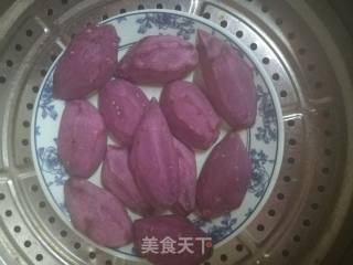 Purple Sweet Potato Rice Cake recipe