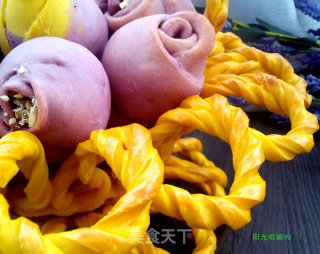 Flower Basket Dried Fruit Bread recipe