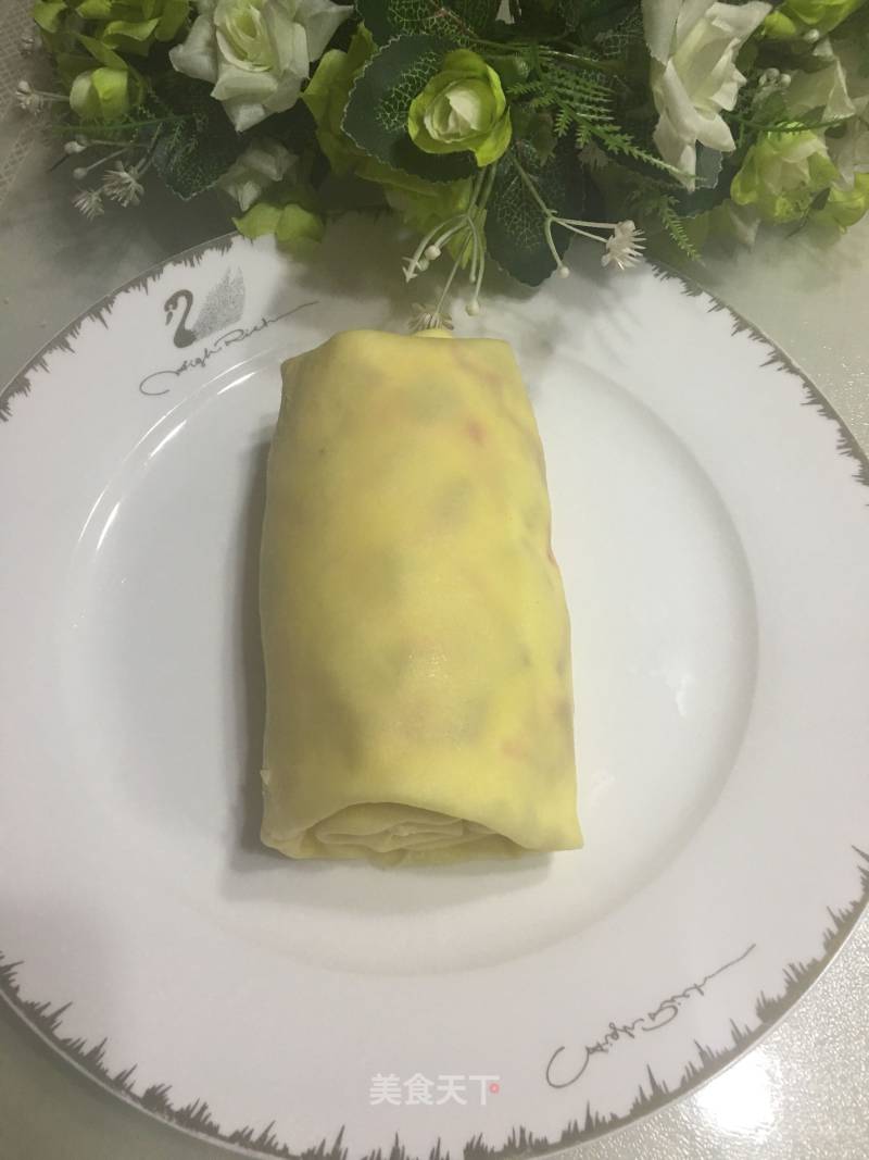 Home-style Dragon Fruit Towel Roll recipe