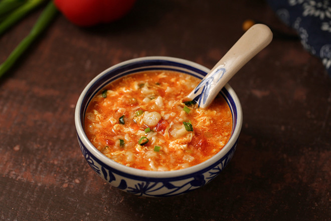 The Tomato and Shrimp Lump Soup is So Delicious! recipe