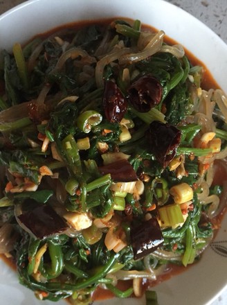 Spinach with Vermicelli recipe