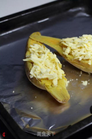 Baked Potato Mushroom with Cheese recipe