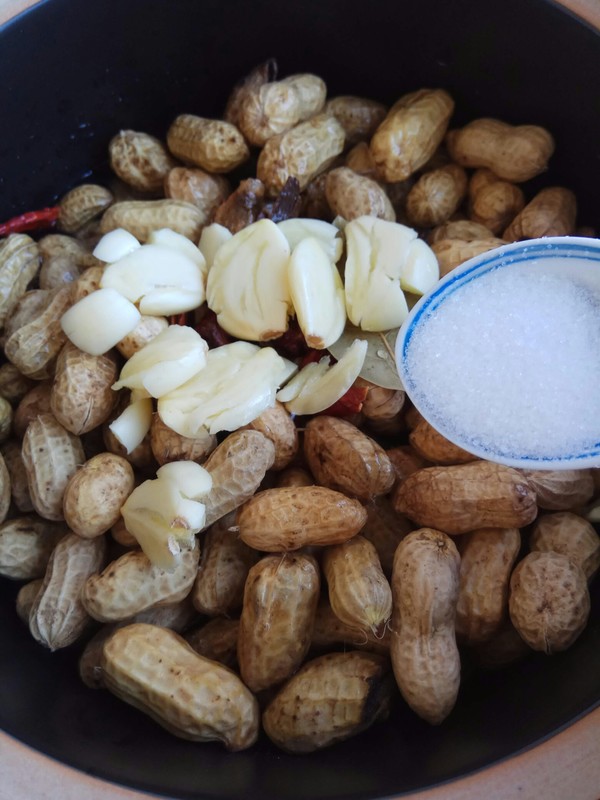 Garlic Peanuts recipe