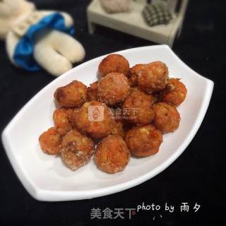 Fried Carrot Tofu Meatballs recipe