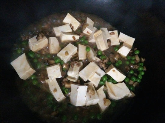 Braised Tofu with Minced Meat recipe