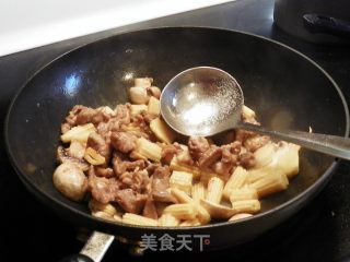 Fried Pork with Mushroom and Corn Cob: recipe