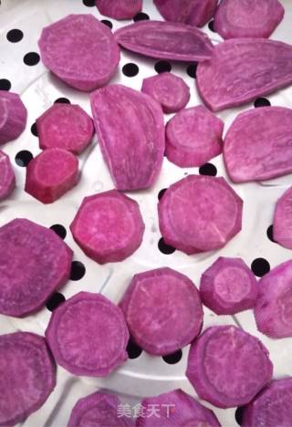 Purple Sweet Potato Toast Dim Sum recipe