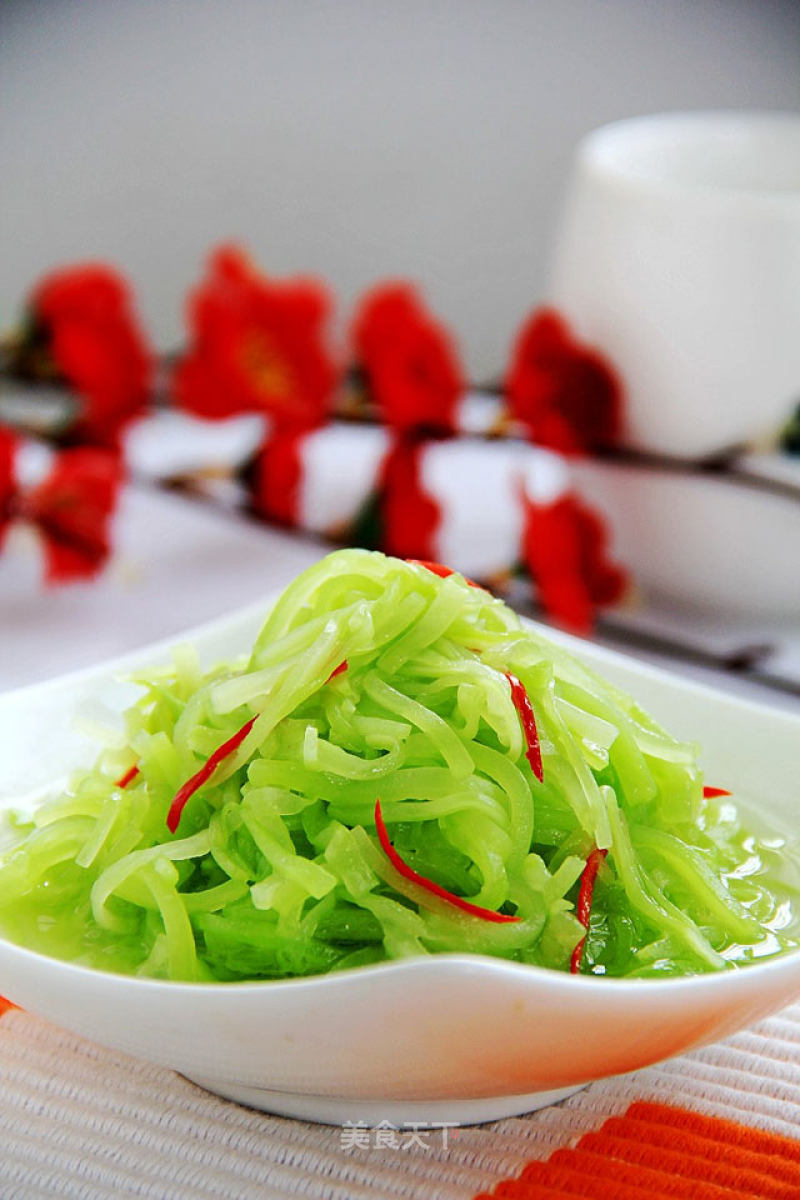 Lettuce with Scallion Oil recipe