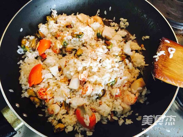 Scottish Seafood Fried Rice recipe