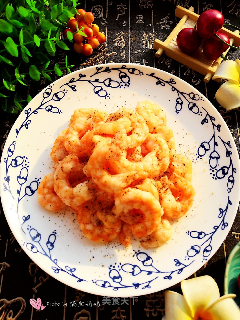 Fried Shrimp with Salt and Pepper recipe