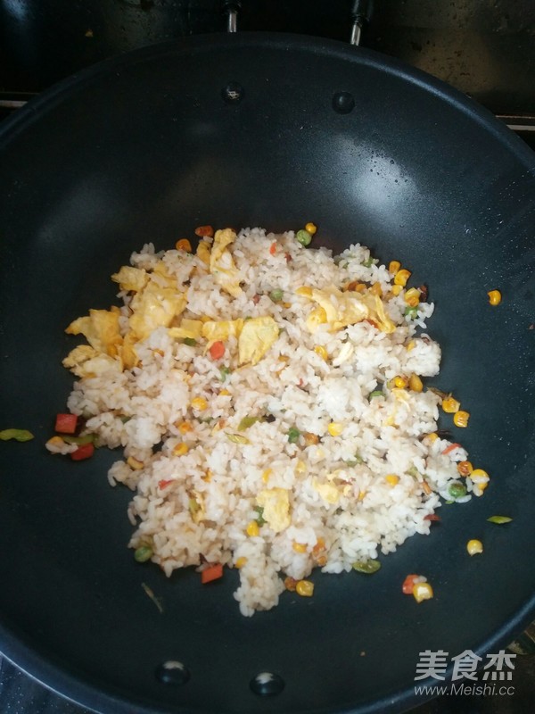 Vegetarian Assorted Egg Fried Rice recipe