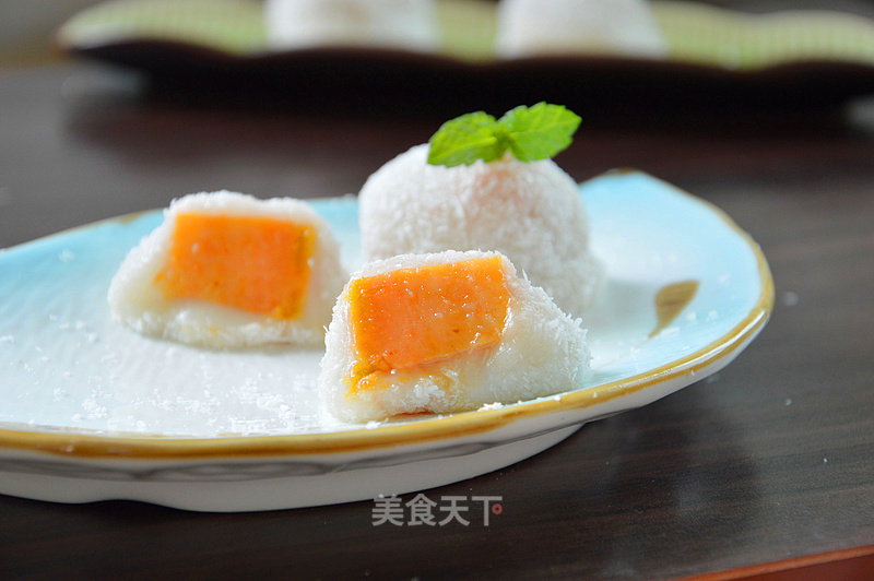 Condensed Milk Sweet Potato Sticky Rice Cake recipe