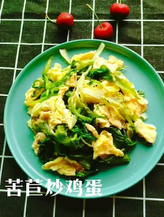 Scrambled Eggs with Chicory
