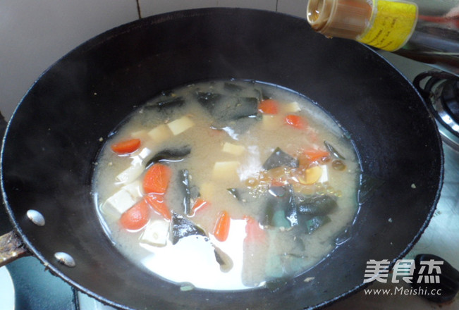 Tofu Kelp Miso Hot Pot recipe