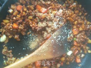 Double Diced with Minced Meat recipe