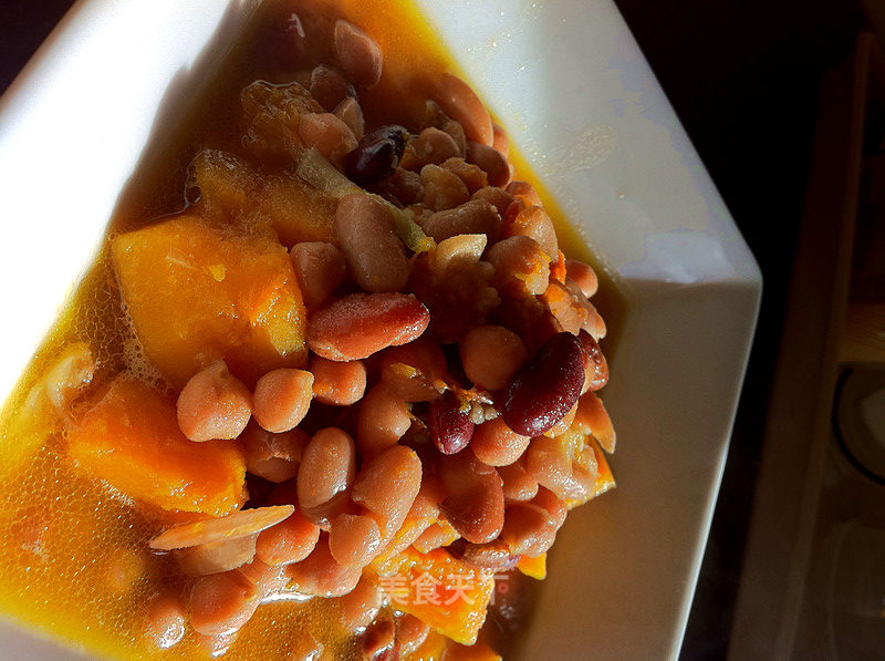 Pumpkin Five-color Beans recipe
