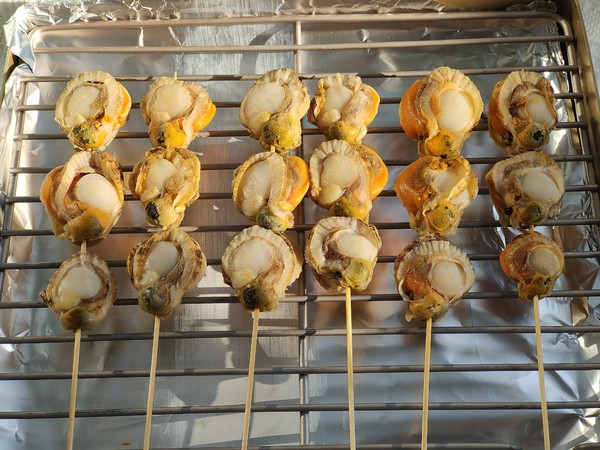 Grilled Scallop Skewers, Delicious and Delicious recipe