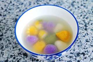 Colorful Glutinous Rice Balls recipe