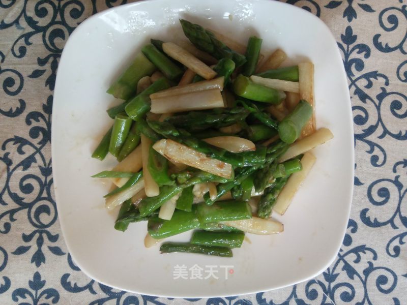 Stir-fried Asparagus and Yam recipe