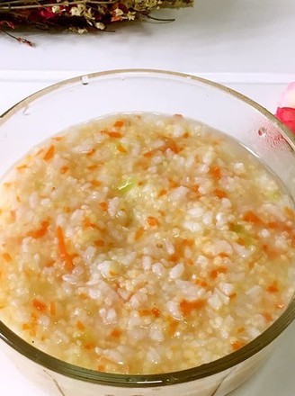 Whitebait Vegetable Millet Congee recipe