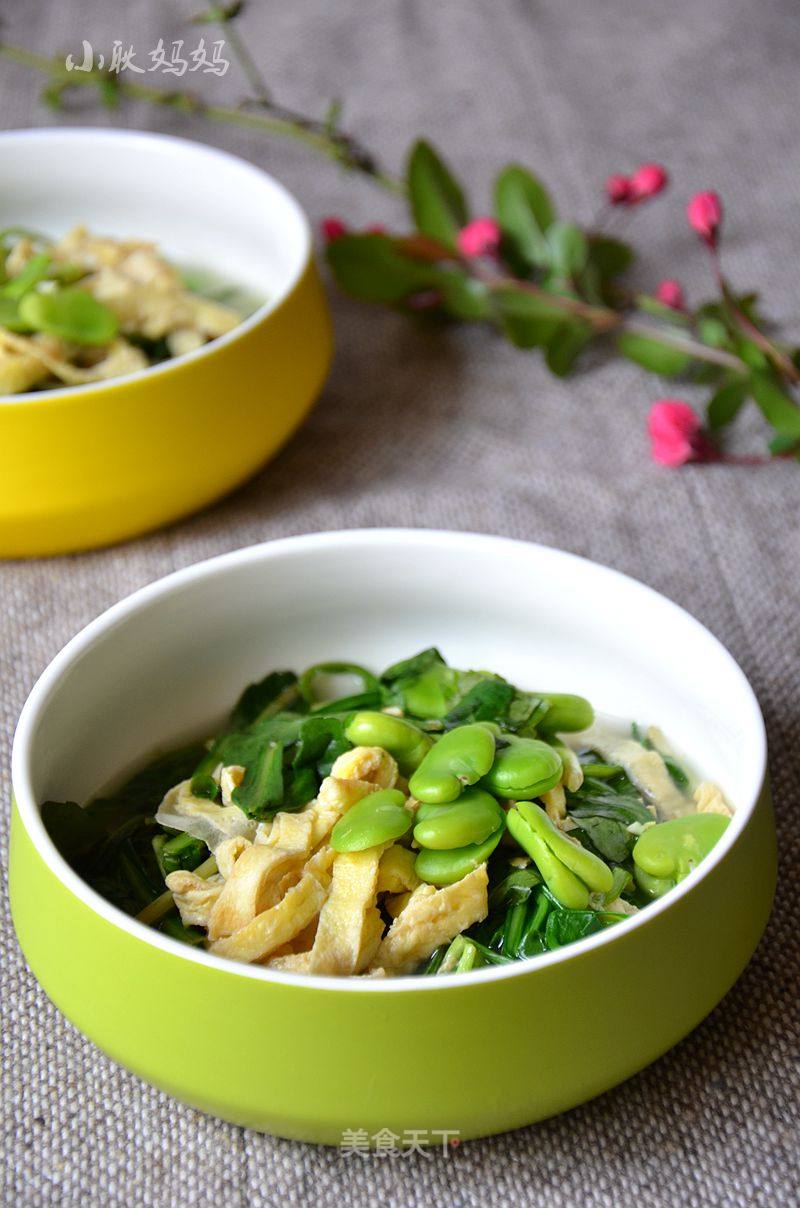 #春食野菜香#malantou Douban Egg Skin Soup recipe