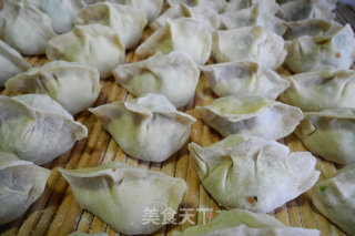 Moss and Pork Dumplings recipe