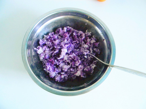 Purple Potato Fried Rice recipe