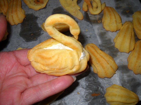 Creamy Swan Puffs recipe