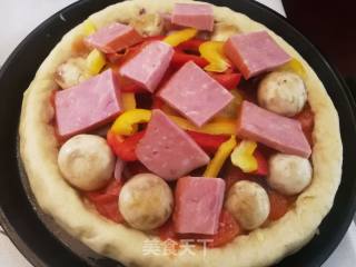 Crimped Ham Pizza recipe