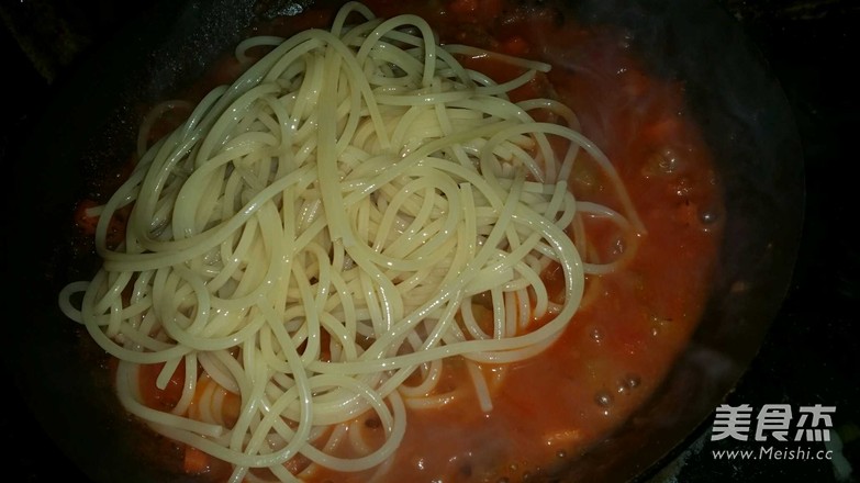 Spaghetti with Tomatoes recipe