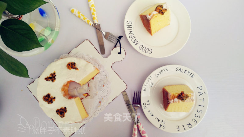 Sweet and Sour Passion Fruit Chiffon Cake recipe