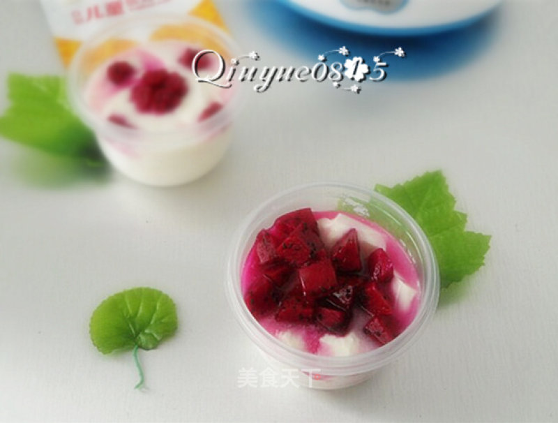 Red Dragon Fruit Yogurt recipe