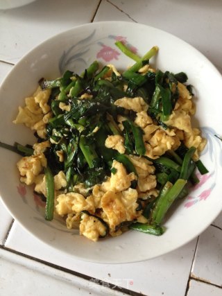 Scrambled Eggs with Leek recipe