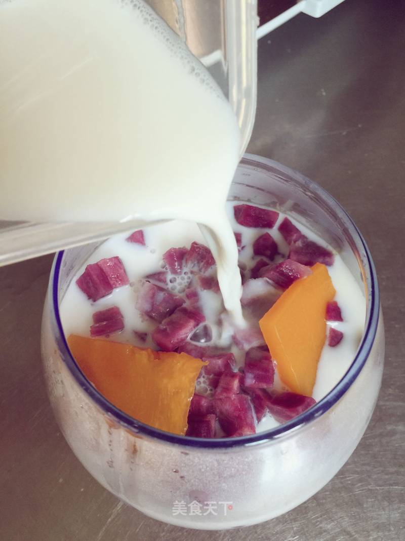 Creamy Purple Sweet Potato Pumpkin recipe