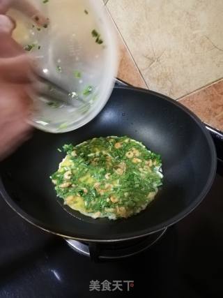 Leek and Dried Shrimp Omelette recipe