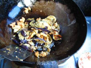 Fried Eggplant with Shrimp recipe