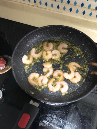 Shrimp and Fried Broccoli recipe