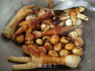 Chicken Feet and Quail Eggs recipe