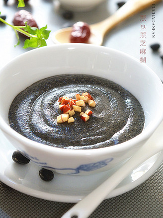 Homemade Black Bean and Black Sesame Paste recipe