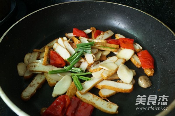 Stir-fried Fish Tofu with Pickled Peppers recipe