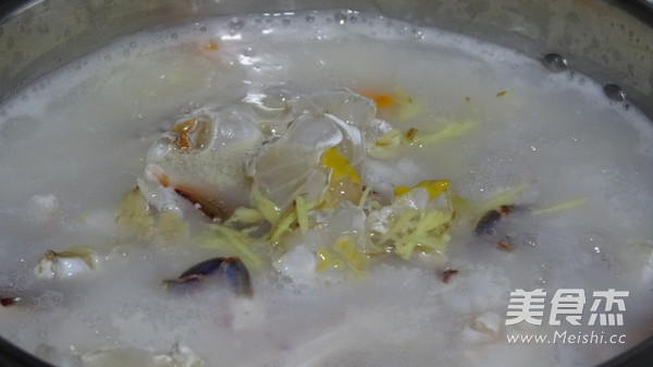 Carrot Potato Flower Crab Congee recipe