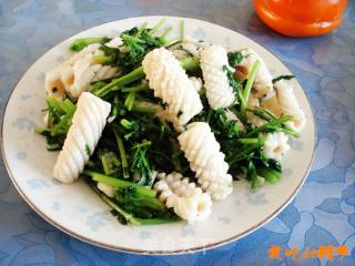 Fried Squid Roll with Coriander recipe