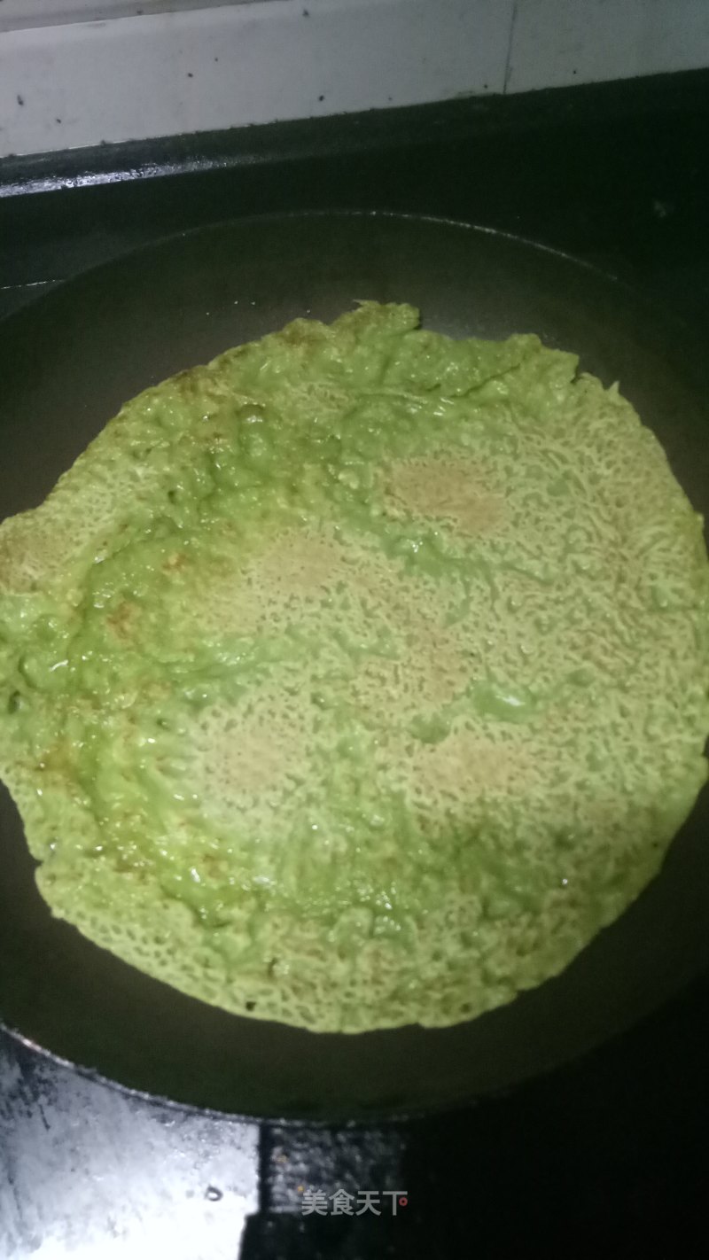 Green Sauce Pancake Crust