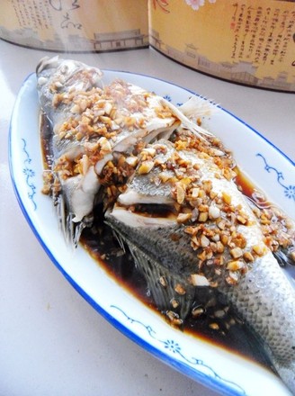 Garlic Oil Sea Bass recipe