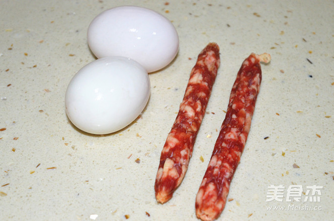 Salted Egg Steamed Sweet Intestines recipe