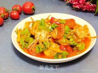 Braised Pansa Fish Fins with Green Peppers recipe