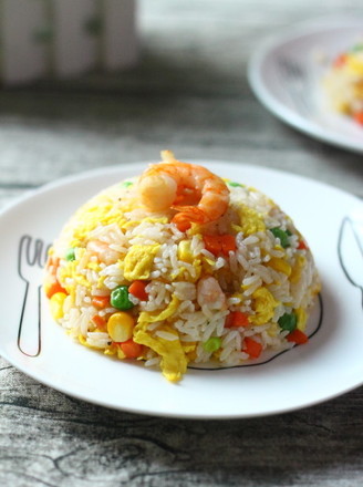 Fried Rice with Shrimp and Egg recipe